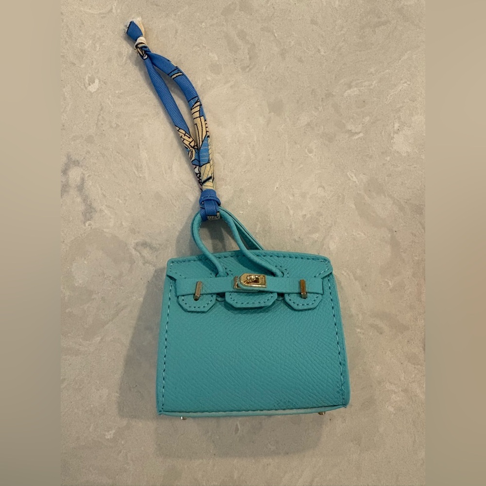 Turquoise Mini Tote Bag Charm - Women Bags